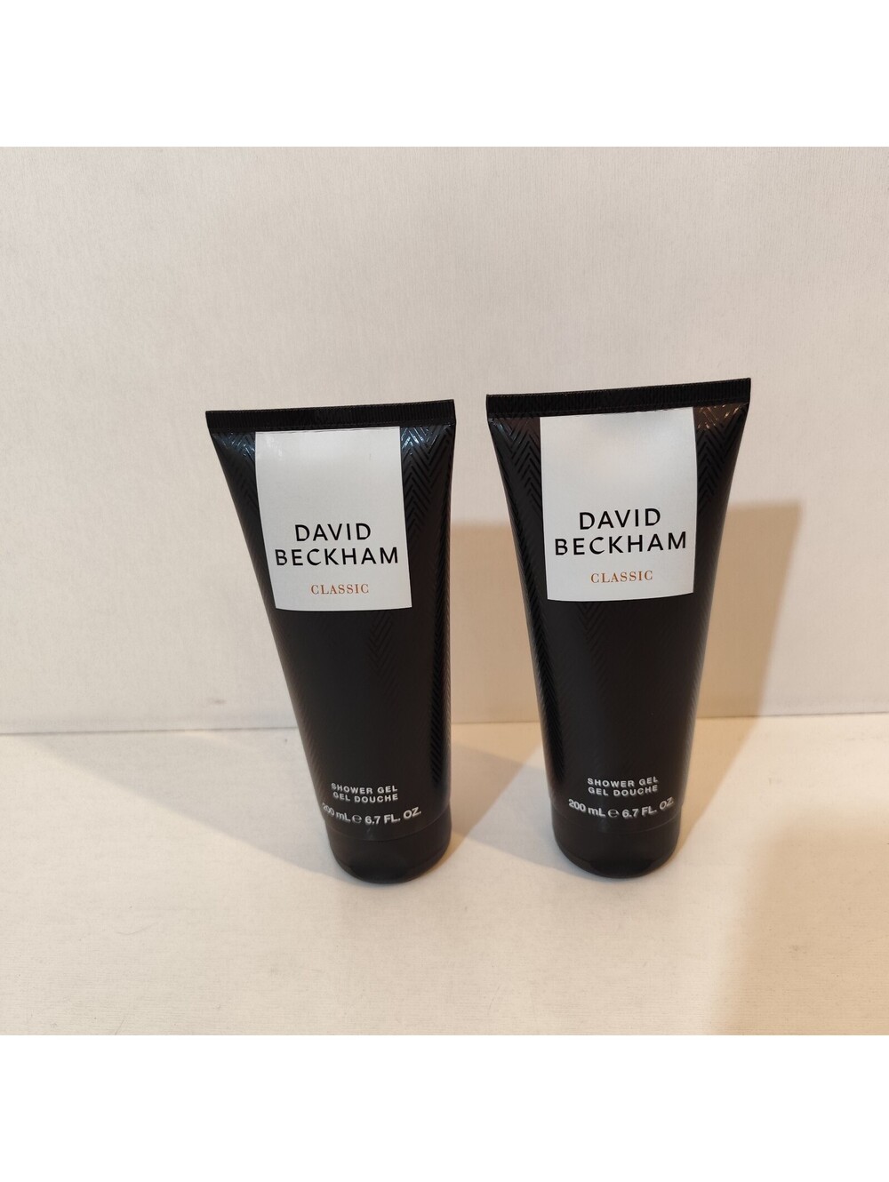 Lot of 2 David Beckham Classic Black  Shower 6.7oz / 200 mL